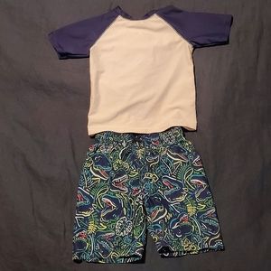Old Navy Dinosaur swim set 3T